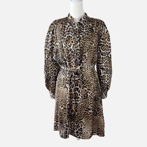 ZADIG & VOLTAIRE Luxury‎ Designer Retouched Satin Leo Dress Size XS MSRP $498